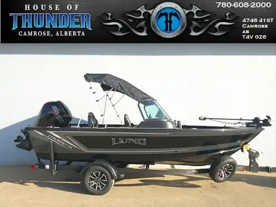 2026 Lund 1775 Impact XS w/115 Mercury PRO XS 4 Stroke. It sports a full windshield to comfortably p...