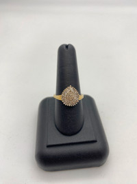 10kt Yellow Gold 0.50ct. Diamonds Cluster Ring $949