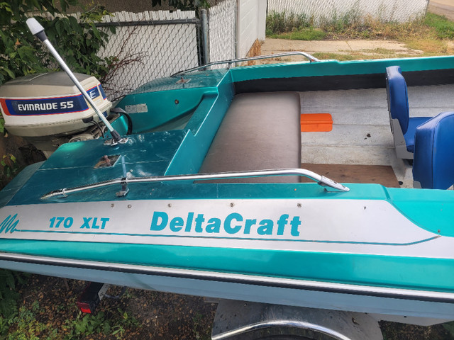 17 Footer deltacraft with 55 hp Evinrude in Powerboats & Motorboats in Edmonton - Image 4