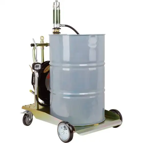 NEW MOBILE 5 TO 1 OIL PUMP KIT WITH HOSE REEL AND PUMP K99455 in Other Business & Industrial in Regina - Image 3