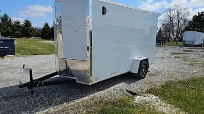 Width: 6' Length: 12' Height: 72in. GVWR: 1357KG/2992LBS Axle Type: Single Frame: Steel Tire Size: 1...