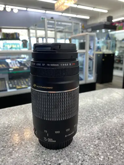 Canon EF 75–300mm lens, View more