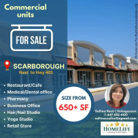 COMMERCIAL UNITS FOR MEDICAL USE AVAILABLE IN SCARBOROUGH