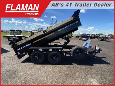 2026 SOUTHLAND SL612-10K DUMP TRAILER - 12' Color: Black Box Size: 12ft(L) x 74in.(W) x 24in.(H) w/...