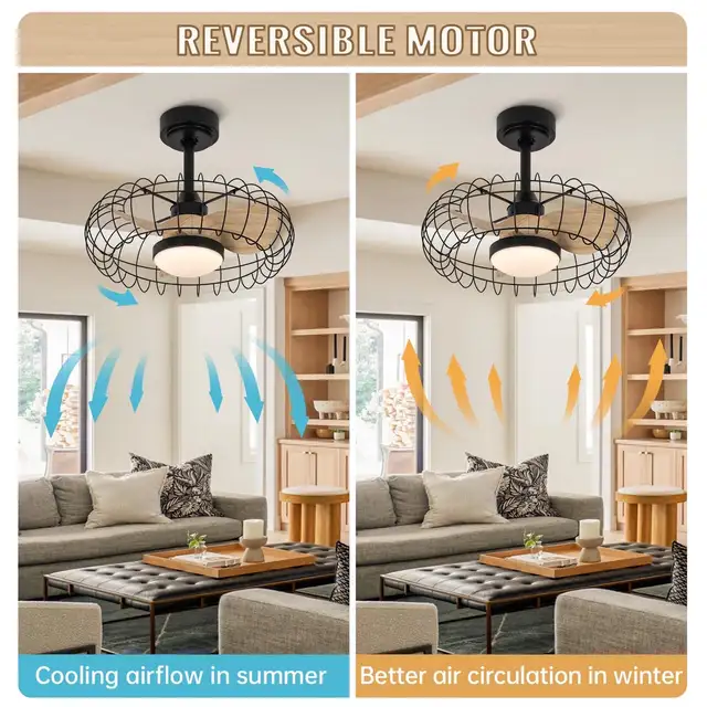 Nogcew 20" Ceiling Fan w/ Lights & Remote... BNIB LOT# 23187 in Indoor Lighting & Fans in Oakville / Halton Region - Image 4