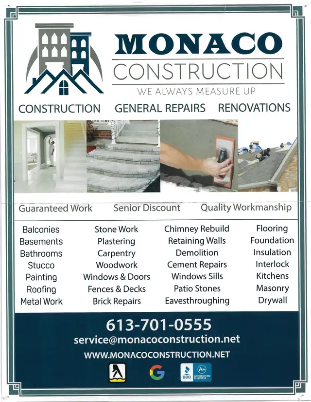 We Need RENOVATORS with some Landscape exp in Construction & Trades in Ottawa - Image 2