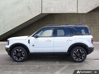 2023 Ford Bronco Sport Outer Banks! One owner, No accidents. White exterior over a Brown/Black inter... (image 1)