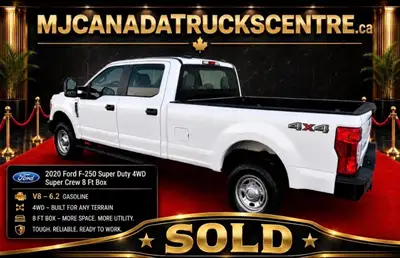 SOLD UNIT - NO LONGER AVAILABLE FOR PURCHASE 2020 Ford F-250 XL Super Duty SuperCrew 4WD – 8-Foot Bo...