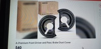 A-Premium Front Driver and Pass. Brake Dust Cover City of Toronto Toronto (GTA) Preview
