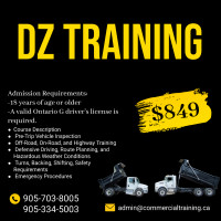 Start your DZ training Today! DUMP TRUCK TRAINING!