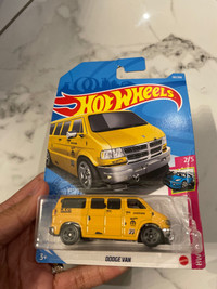 Hot Wheels Diecast Car - Dodge Van (yellow)