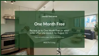 Bachelor Apartment for Rent - 1101 Bay Street