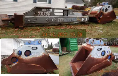 FINAL RETIREMENT LIQUIDATION – 50+ EXCAVATOR ATTACHMENTS / DEMOLITION / QUARRY EQUIPMENT – EVERYTHIN...