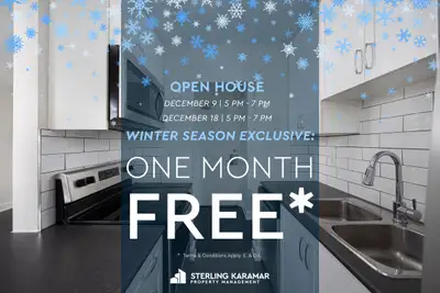 Winter Exclusive | Enjoy One Month FREE on a 13-Month Lease!* OPEN HOUSE | December 9 from 5 pm - 7...
