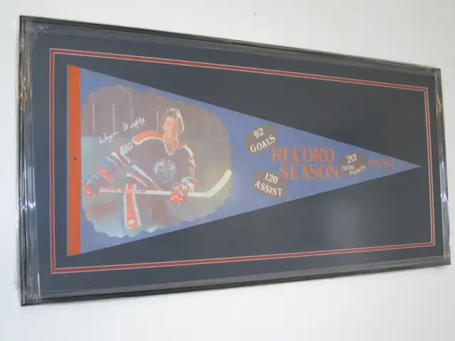 Very rare, Wayne Gretzky, 81-82, record setting banner. $875628637313960991216