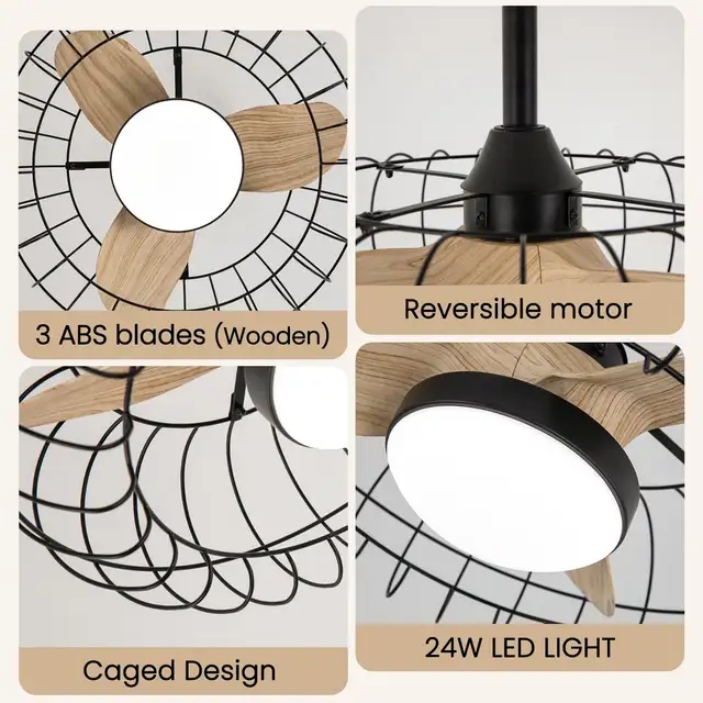 Nogcew 20" Ceiling Fan w/ Lights & Remote... BNIB LOT# 23187 in Indoor Lighting & Fans in Oakville / Halton Region - Image 6