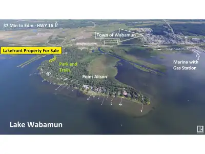 LAKEFRONT PROPERTY! Located @ Point Alison a unique GATED SUMMER VILLAGE with water on 3 sides, just...