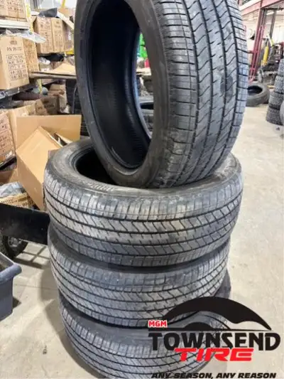 SET OF FOUR USED BRIDGESTONE ALENZA AS 02 275/50R22 8/32NDS TREAD REMAINING, PRICE INCLUDES INSTALLA...