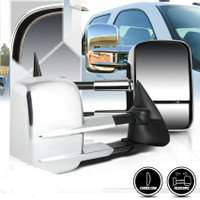 88-00 ChevyC/K [Pair]Chrome Manual Extendable Towing Side Mirror