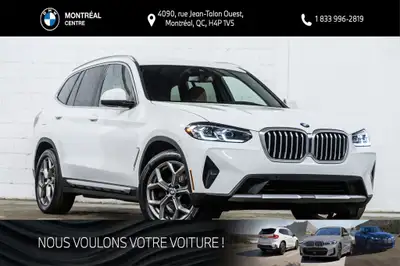 Découvrez ce superbe BMW X3 xDrive30i, un véhicule d'occasion polyvalent et raffiné affichant 59 461...
