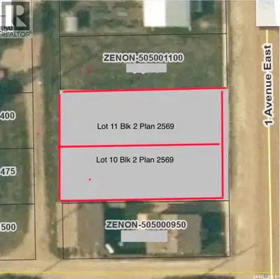 Build your perfect dream home in the quiet community of Zenon Park, SK. Selling as 2 lots. Each lot...