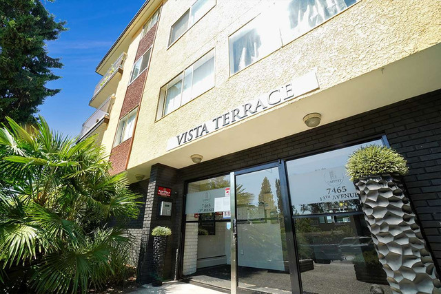 Vista Terrace Apartments - 1 Bdrm available at 7465 - 13 Avenue, in Long Term Rentals in Burnaby/New Westminster