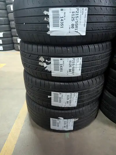 SET OF 4X P215/55R17 215/55/17 NEXEN CLASSE PREMIER CP671 ( ALL SEASON ) TAG # 14351 Used tires in e...