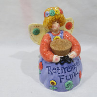 Ceramic Pennies From Heaven Retirement Bank Debra Jordan Bryan 2