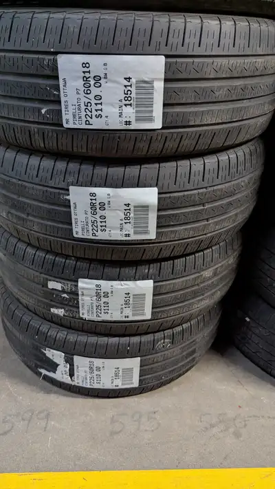 SET OF 4X PIRELLI CINTURATO P7 TAG # 18514 Size: 225/60R18 225/60R18 Excellent condition Pressure te...