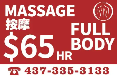 Massage North York $65/hr 416-838-6700 Direct billing, View more