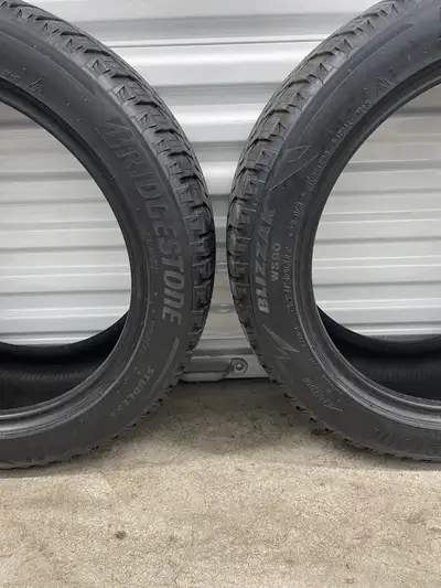 Pair2: 225/50R17 94H Bridgestone Blizzak WS90. FIRM $50: Two Used Winter Tires. FIRM Tires Tread Dep...
