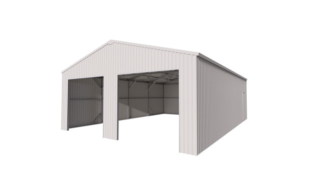 DOUBLE METAL STORAGE BARN GARAGE SHED BUILDING & ROLL UP DOORS in Garage Doors & Openers in Brandon
