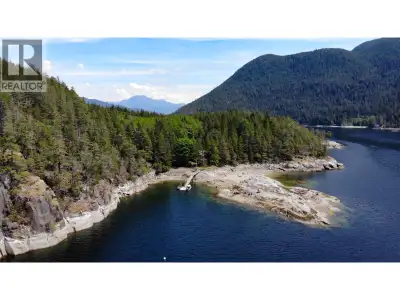 Outstanding opportunity - 50 acres of prime level waterfront on Hardy Island boasting 1000' of prist...