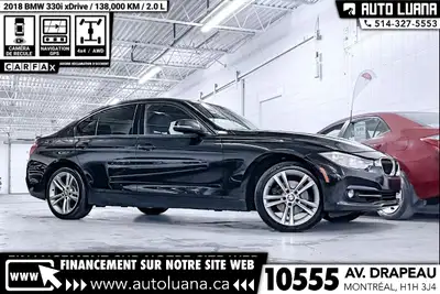 Auto Luana 2018 BMW 3-Series PRENEZ UN RENDEZ-VOUS / BOOK AN APPOINTMENT (514) 327-5553 138000 KM CE...