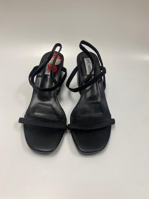 STEVE MADDEN- WOMEN BLACK DISTA MED HEELS FOOTWEAR-SIZE-39/8 in Women's - Shoes in Mississauga / Peel Region