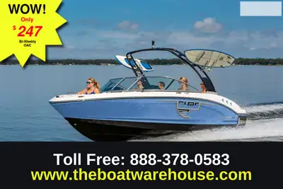Mercruiser 4.5L 250HP Forward Drive, Custom Trailer, Malibu Surf Gates, Simrad 9 GPS, Folding Wake T...