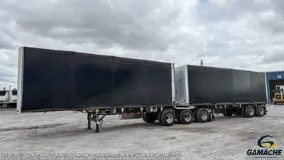 Trailer / Remorque - # STOCK: R-37269 2024 MANAC 28'+32' COMBO BI-TRAIN ROLLING TARP REMORQUE A RIDE...