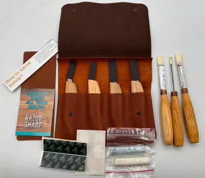 Beaver Craft - 7 Piece Wood Carving Set with Box, View more