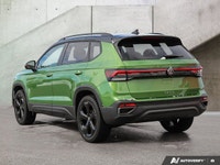 2025 Volkswagen Taos Comfortline Black Edition! Low KM'S, One Owner, No Accidents. Bright Moss Green... (image 2)