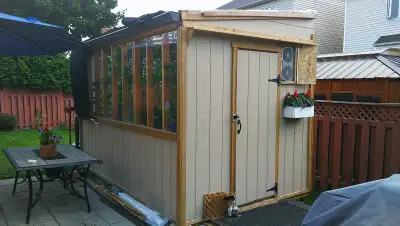 We built a greenhouse, 5 years ago, which is now available to anyone who can disassemble it, and tak...