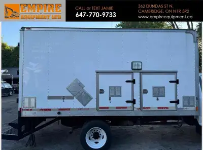2017 14FT ALUMINUM BOX - ALUMINUM FLOOR - REAR BARN DOORS - SIDE DOORS - REAR STEP BUMPER - CLEAN UN...