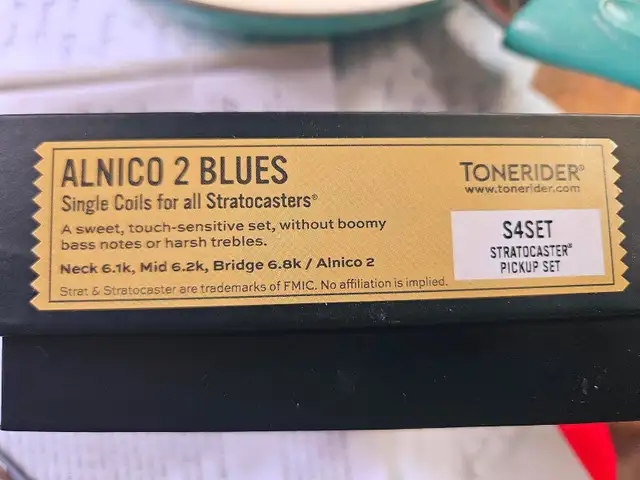 guitar pick ups, tone rider alnico 2 blues stratocaster in Guitars in Markham / York Region - Image 3