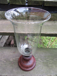 HURRICANE CANDLESTICK WITH LARGE GLASS SHADE City of Montréal Greater Montréal Preview