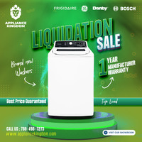 Washers and Dryers on Sale Now  - Store Closing Sale - Up to 50%
