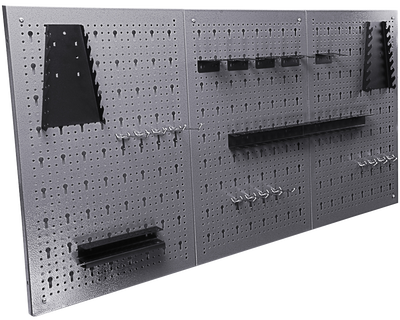 NEW GARAGE METAL STORAGE PEGBOARD TOOL HOLDER 123HP03, View more