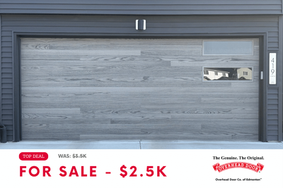 TOP DEAL! 16x7 Insulated Garage Door - Driftwood Grain Finish, View more