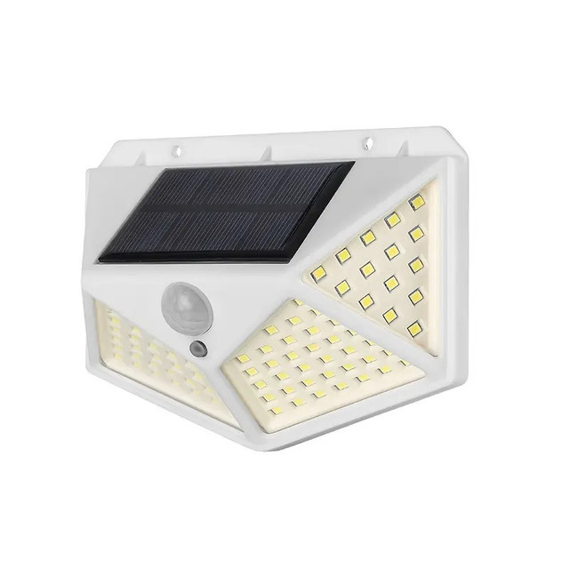 4 sided LED Solar Lamp, Black Outdoor Garden Lamp,Human Body Ind in Outdoor Lighting in City of Toronto
