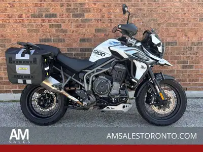 2019 Triumph Tiger Explorer 1200 XCA with Rigg Gear Adventure panniers, heated grips & heated seat,...