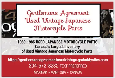 Canadas Largest Inventory Of Vintage Japanese Motorcycle Parts $35CAD PARTING OUT 1200 VINTAGE JAPAN...