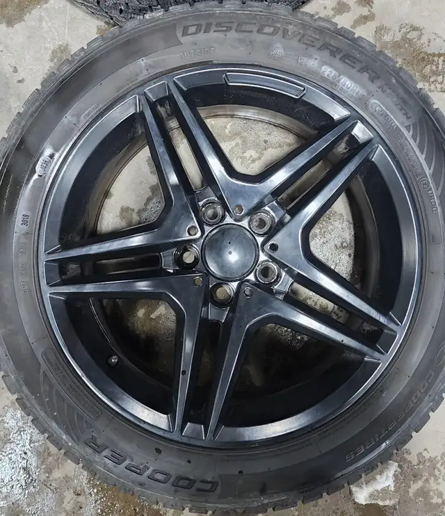 Mercedes C-Class Winter Tire Package 225/50/17 Black Rims in Tires & Rims in Markham / York Region - Image 6